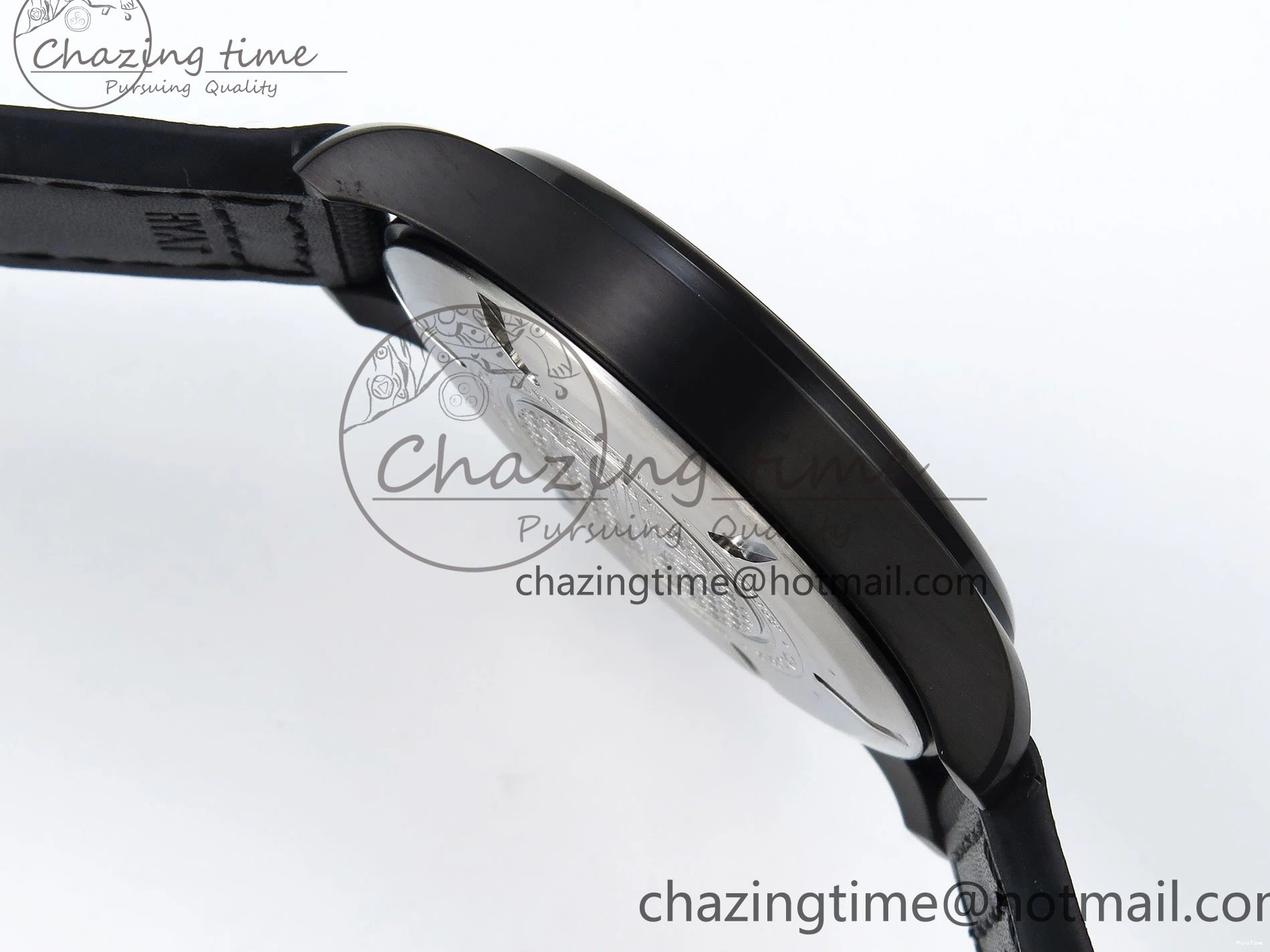 MIROTIME 0118 Pilot Black Ace BLSF 1:1 Best Edition White Lume Dial on Black Nylon Strap MIYOTA OnTrend 7021